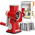 Lmetjma 3 em 1 ralador de queijo rotativo versátil manual cortador de vegetais amendoim nozes moedor queijo triturador vegetal claro jt242