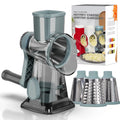 Lmetjma 3 em 1 ralador de queijo rotativo versátil manual cortador de vegetais amendoim nozes moedor queijo triturador vegetal claro jt242